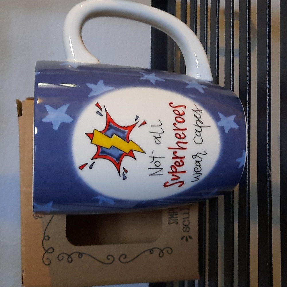 Coffee Tea Cup Mug Not All Superheroes Wear Capes Nurse Doctor Volunteer Gift